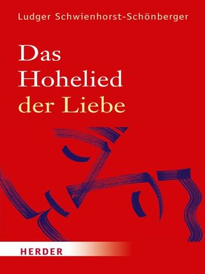 cover image of Das Hohelied der Liebe